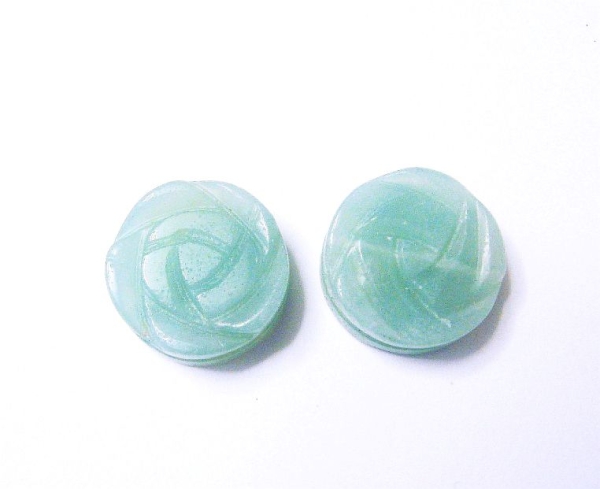 5 Stück Amazonit Blume 14 mm 